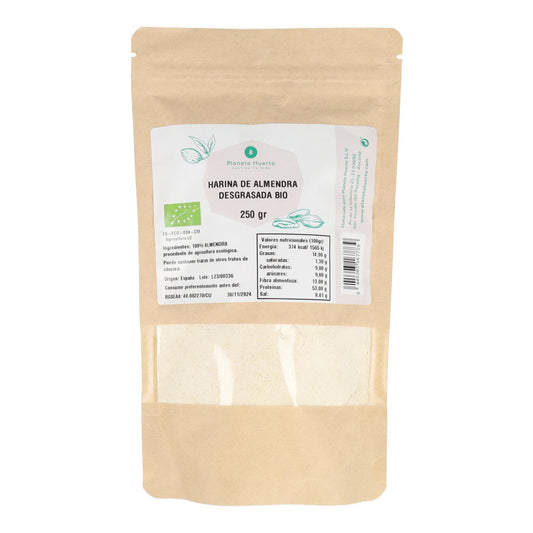 Farinha de amêndoa desengordurada Planeta Huerto ECO 250 g