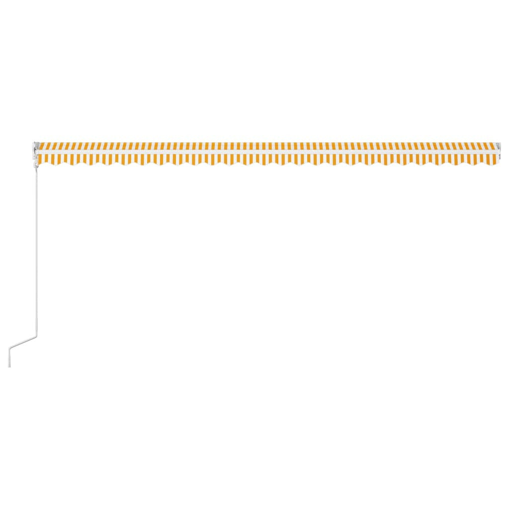 Vidaxl Toldo Automático Retráctil Amarillo Y Blanco 600x300 Cm_4