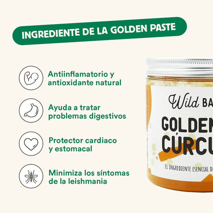 Cúrcuma para Golden Paste Wild Balance Pet Supplement 100 g