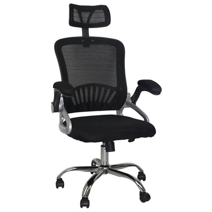 Silla De Escritorio Con Ruedas New Order Negro 120x104x59,5cm Thinia Home_0