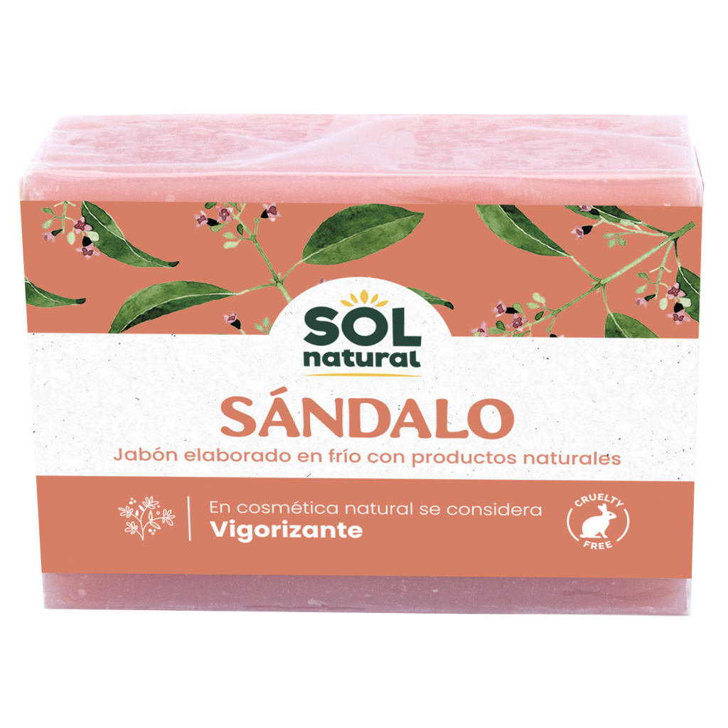 Sabonete natural de sândalo Sol Natural 100 g