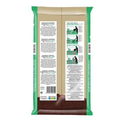 Substrato Universal Sem Turfa ECO Planeta Huerto 50 L
