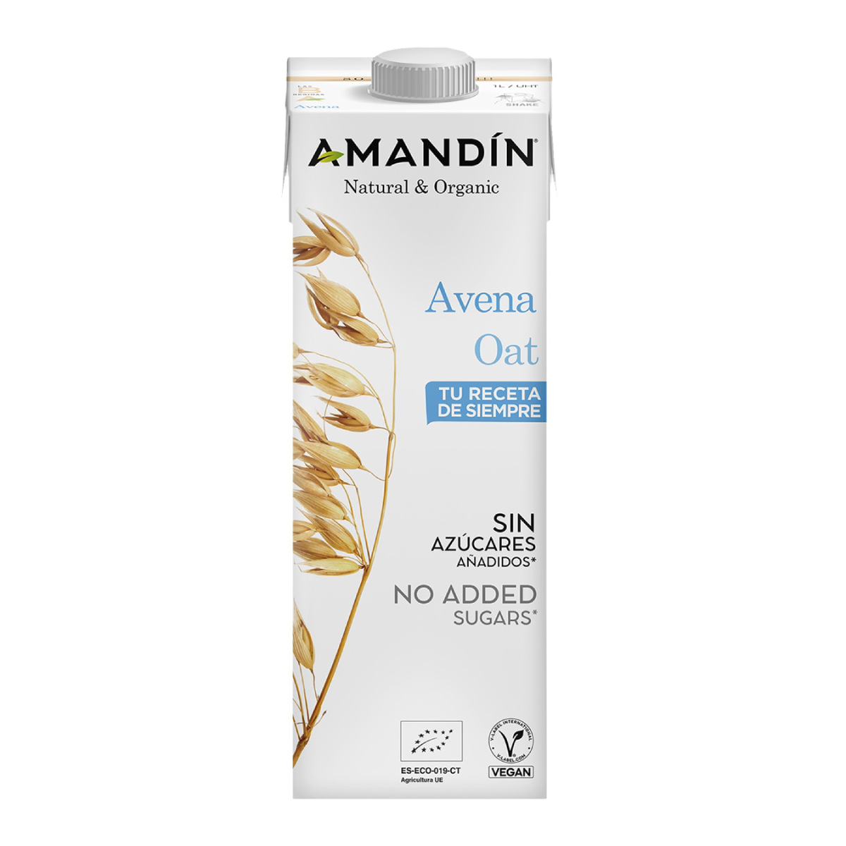 Bebida de Aveia Amandin 1L Biológica 1 L