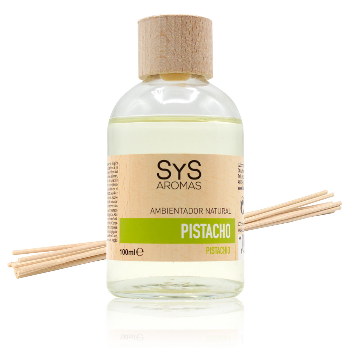 Ambientador Mikado Pistacho SYS Aromas 100 ml | Aroma Dulce y Gourmand | Cálido y Envolvente_0