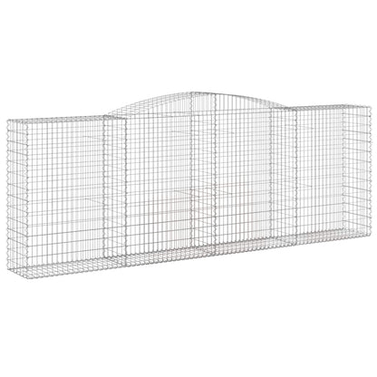 Cestas Gaviones 5 Uds Forma De Arco Hierro 400x50x140/160 Cm_2