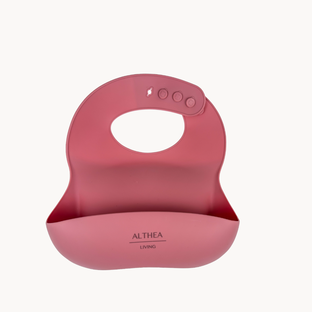 Vajilla De Silicona Orgánica - 8 Piezas - Rosa Profundo.