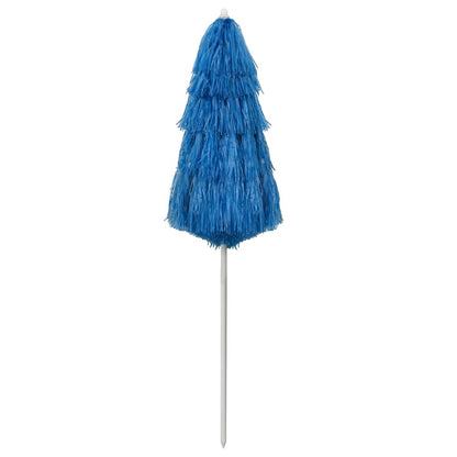 Vidaxl Sombrilla De Playa Hawaii Azul 180 Cm_1
