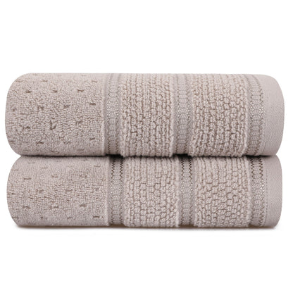 Juego De Toallas De Mano (2 Piezas) Marrón Claro