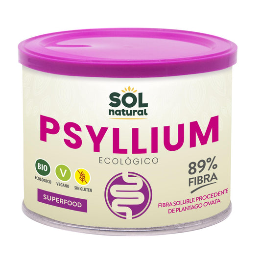 Psyllium em pó orgânico Sol Natural 200 g