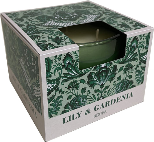 Vela perfumada Jaipur Lily &amp; Gardenia 3 pavios Roura