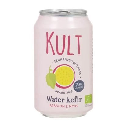 Água de kefir Maracujá-Lúpulo KULT 330 ml