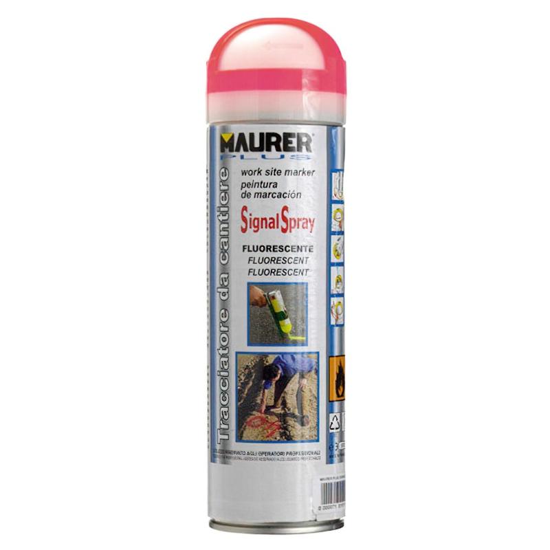 Spray Pintura Trazador Rojo Fluorescente 500 Ml._0