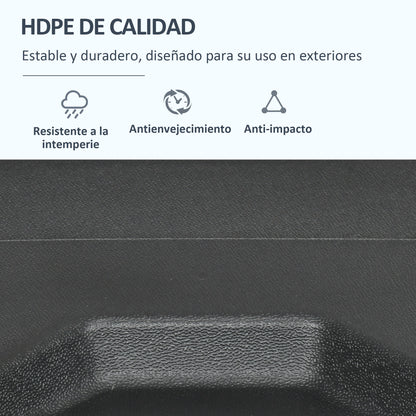 Outsunny 2 Pesos Para Base De Sombrilla Rellenable De Arena 110kg 88,5x88,5x12cm_5