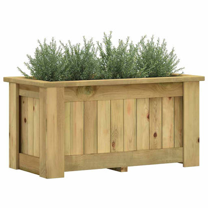 Arriate De Madera De Pino Impregnada 100x50x50 Cm_3
