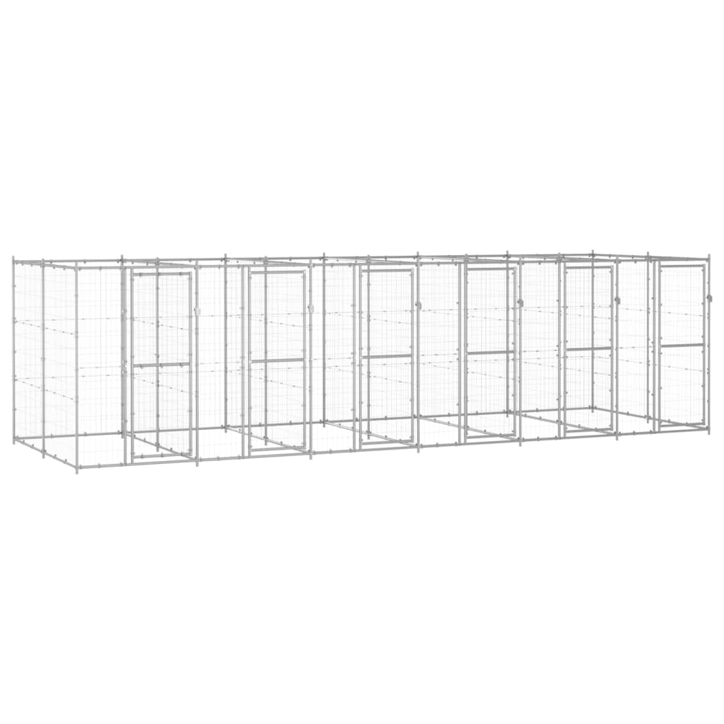 Perrera De Exterior De Acero Galvanizado 14,52 M²_1