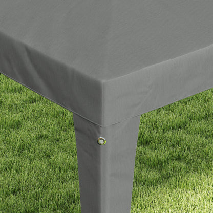 Outsunny Carpa Desmontable De Jardín 3x3 M Para Bodas Camping Fiestas Gris_3