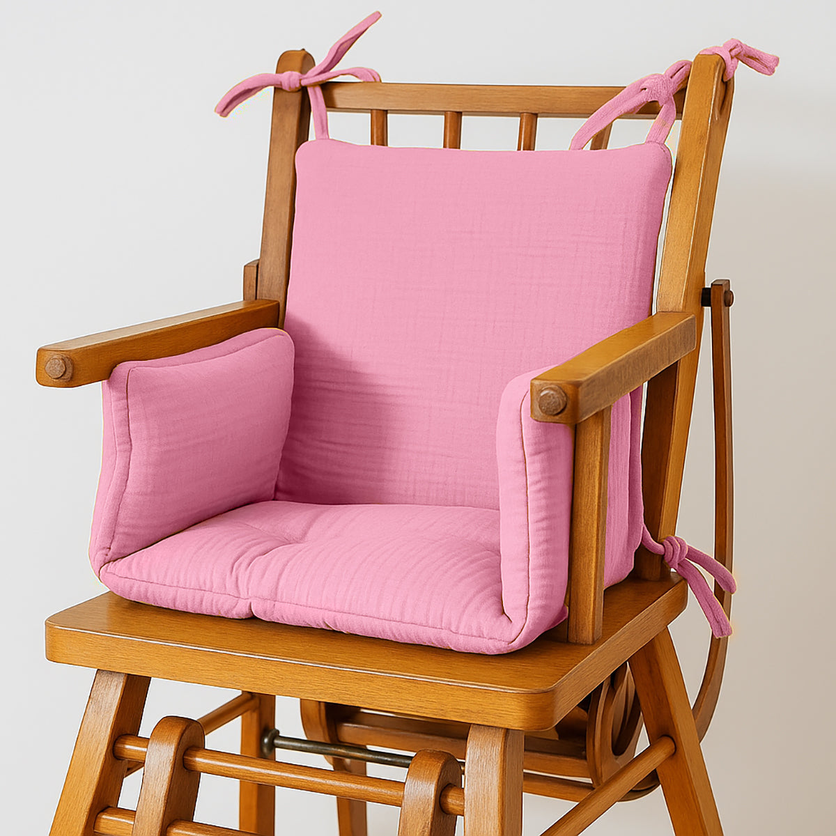 Cojín Para Trona De Algodón Orgánico Rosa_4