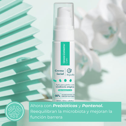 Creme Facial de Repolho Green Corners Adequado para Pele Atópica 50 ml