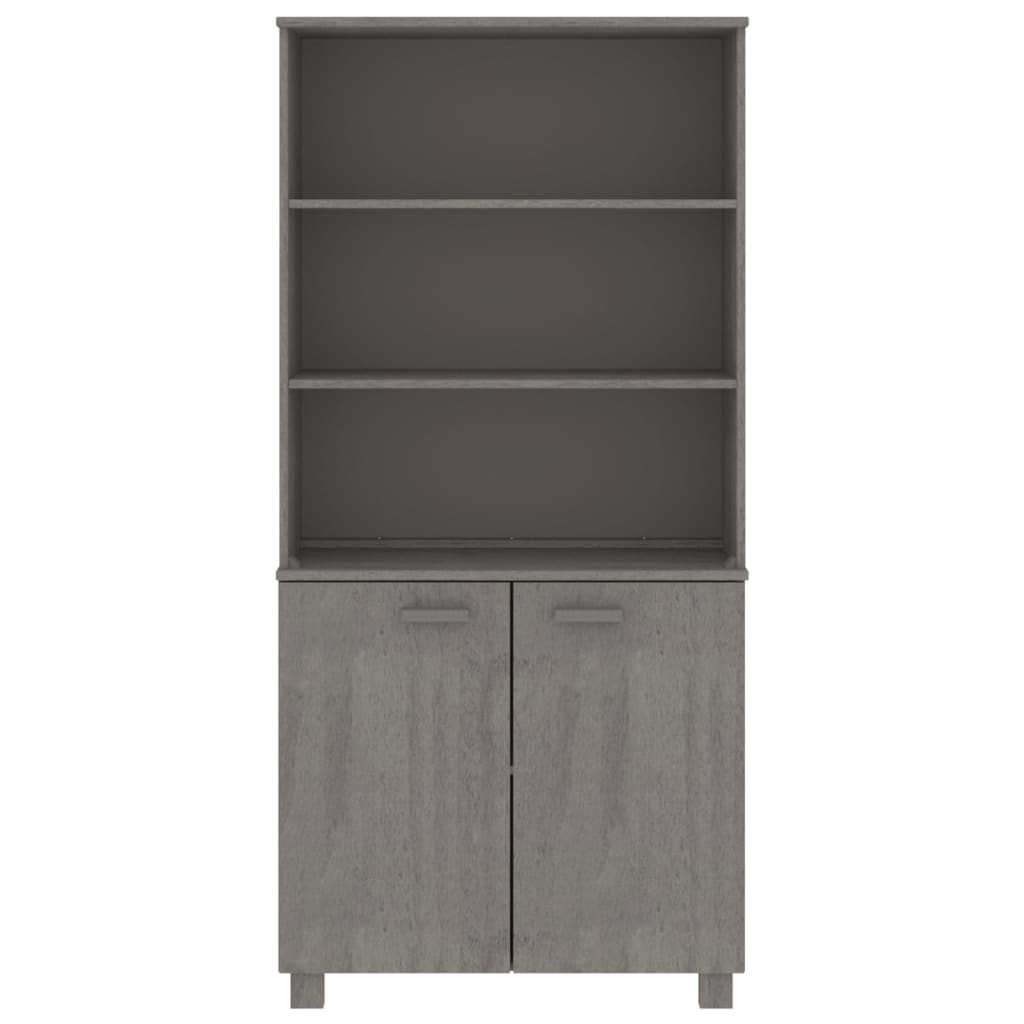 Aparador Hamar Madera De Pino Maciza Gris Claro_2
