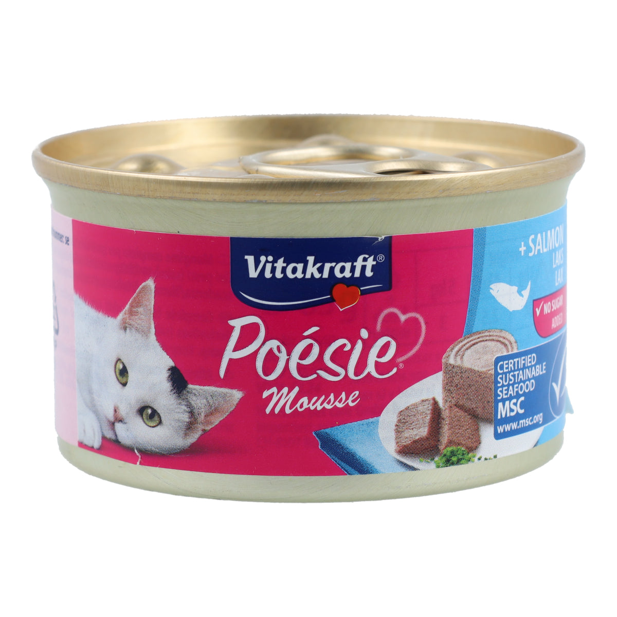 Mousse de salmão Vitakraft Latita Poésie 85 g de ração húmida para gatos