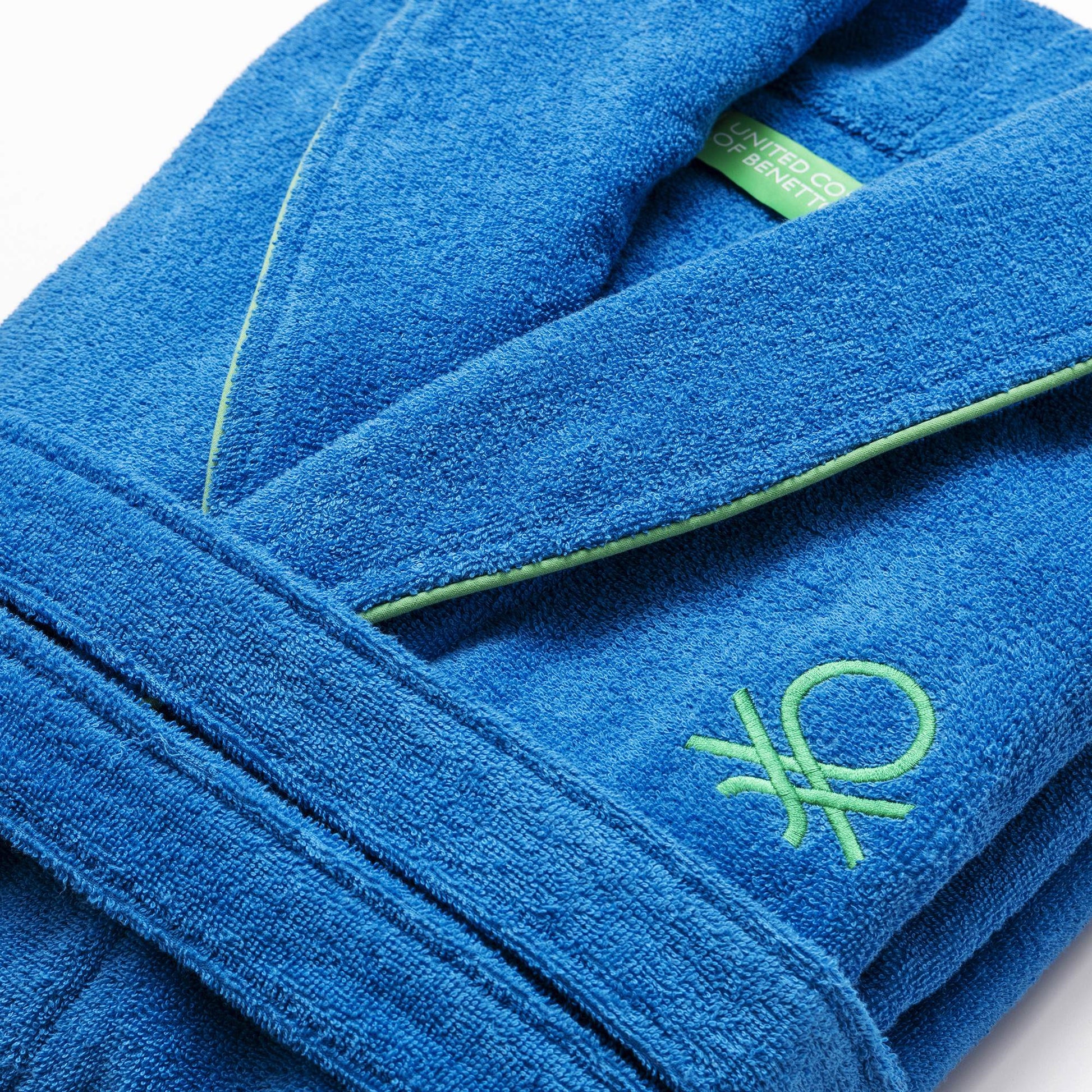 Albornoz M/l 360gsm 100% Algodón Azul Rainbow