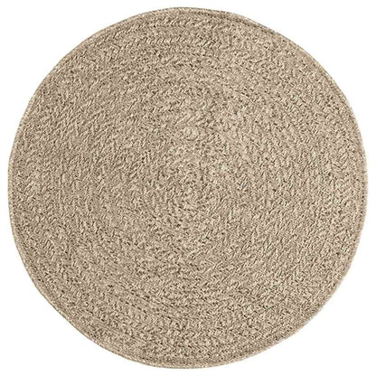 Vidaxl Alfombra Zizur Aspecto Yute Interior/exterior Beige Ø 90 Cm_0