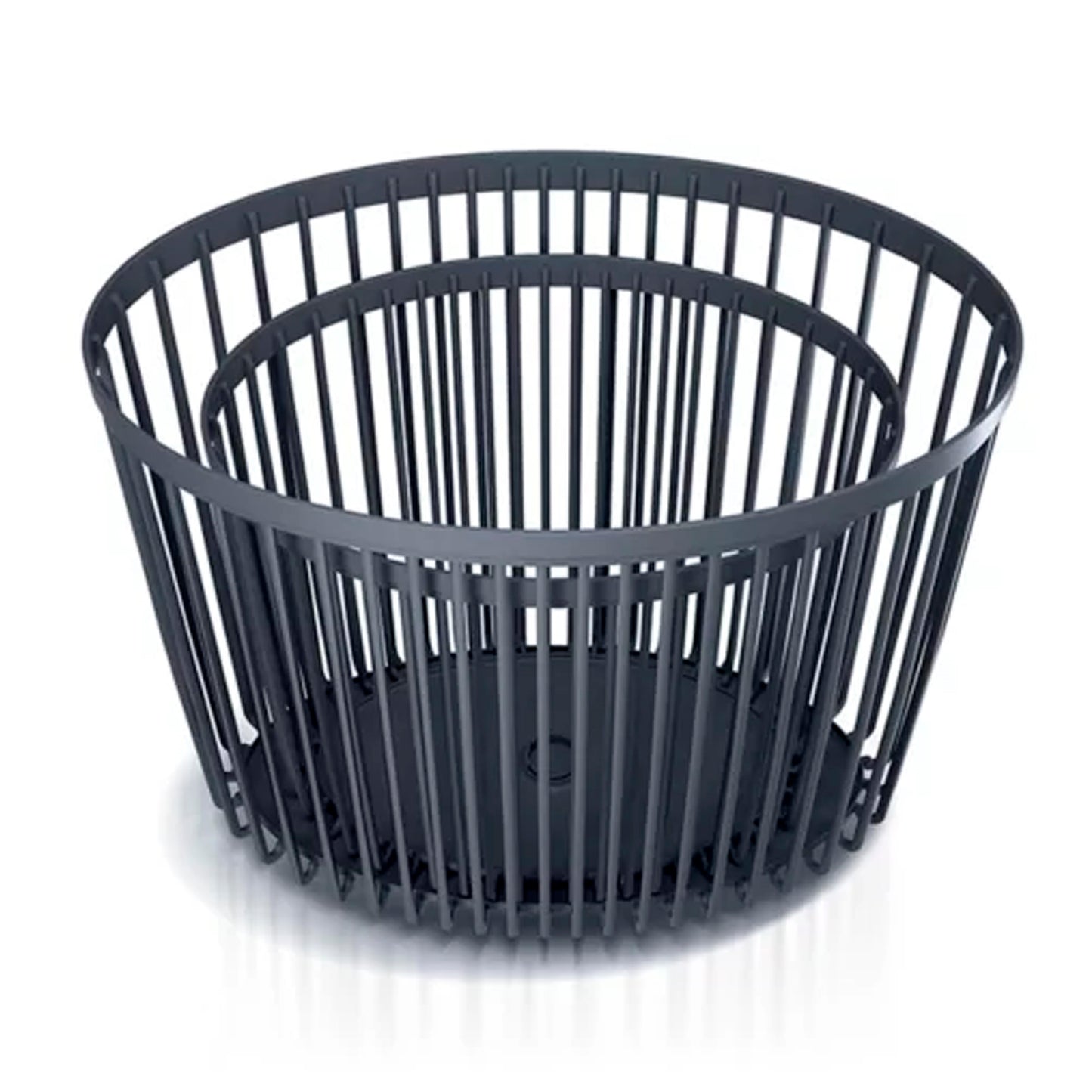 Set De 2 Cestas De Jardín Soporte - Mesa Auxiliar Decorativa Clubo , Dimensiones (mm) 568x348x450, Color Antracita