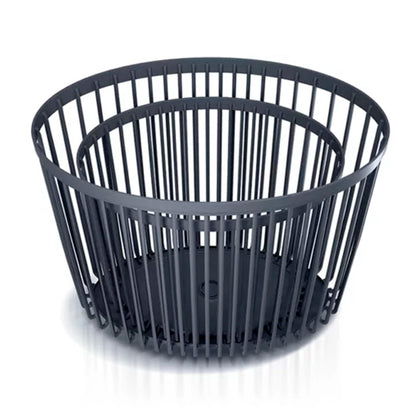 Set De 2 Cestas De Jardín Soporte - Mesa Auxiliar Decorativa Clubo , Dimensiones (mm) 568x348x450, Color Antracita