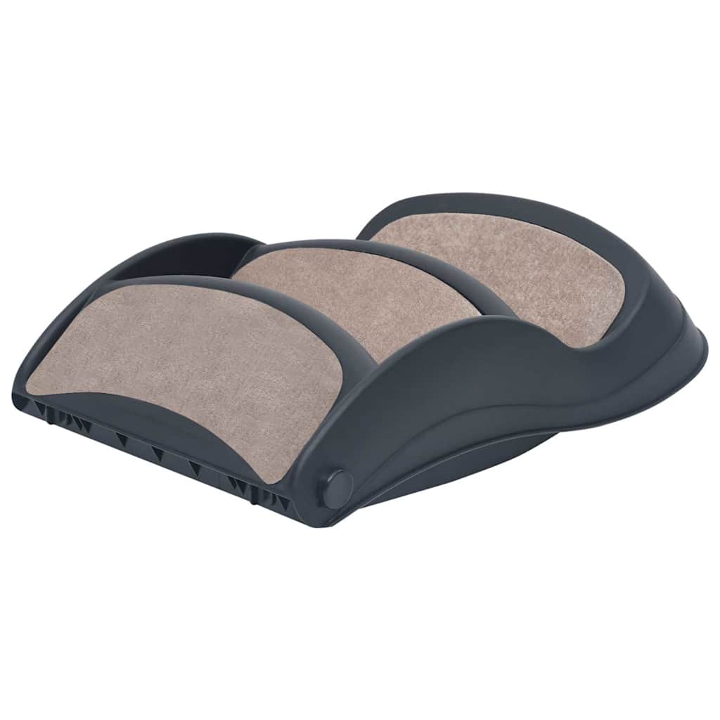 Escalera Para Perros Plegable De 3 Peldaños Gris Oscuro_5