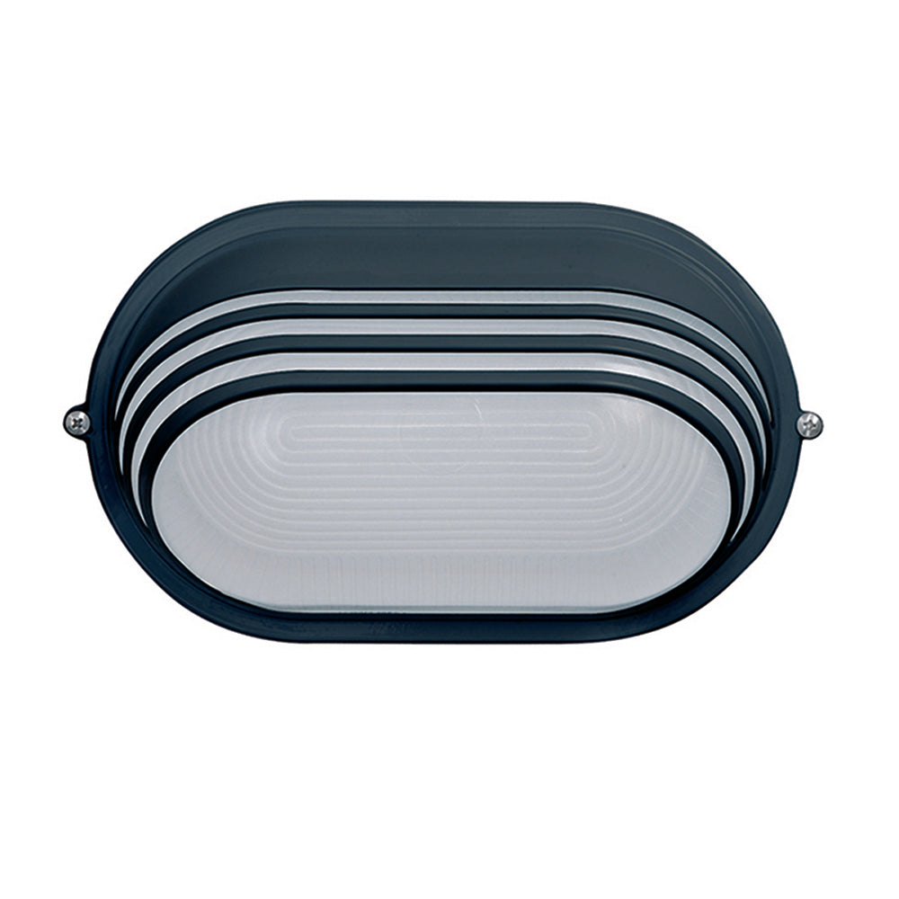 Aplique Oval Uppsala Negro Luxform_0