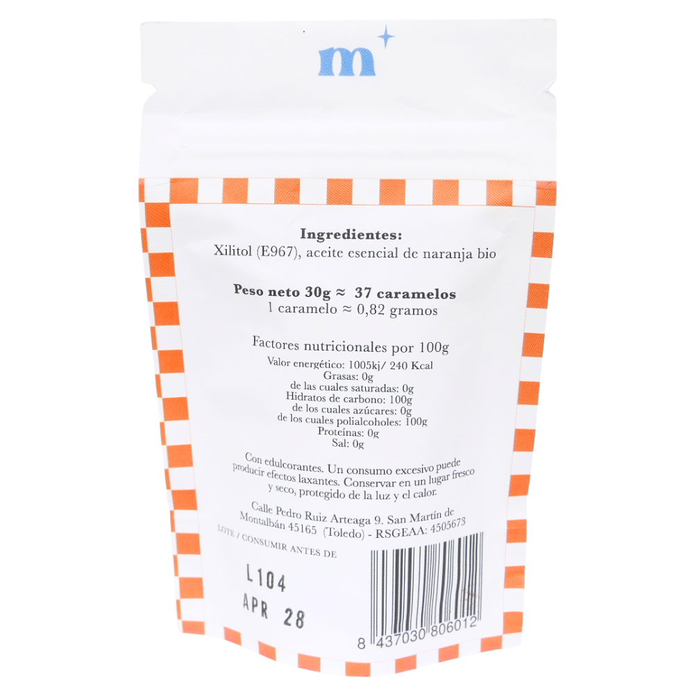 Caramelos 100% De Xilitol Naranja 30g_5