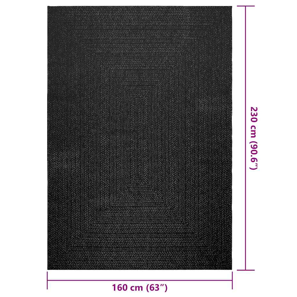 Vidaxl Alfombra Zizur Apariencia Yute Interior Exterior Antracita_2