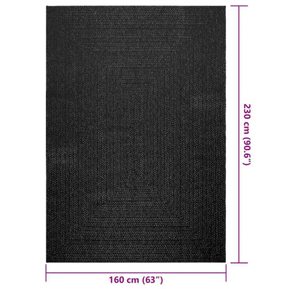 Vidaxl Alfombra Zizur Apariencia Yute Interior Exterior Antracita_2