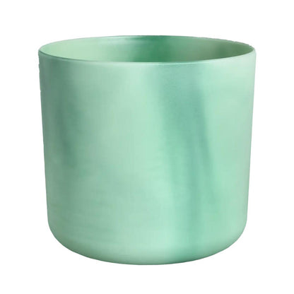 Vaso redondo Ocean Elho reciclado verde Pacífico 14 cm