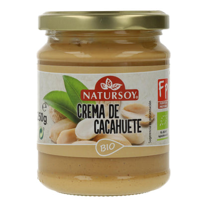 Manteiga de amendoim ECO sem sal, 250 g. Natursoy