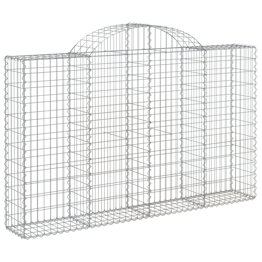 Cestas De Gaviones 8 Uds Forma De Arco Hierro 200x30x120/140 Cm_2