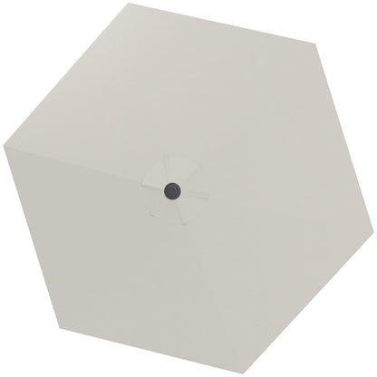 Outsunny Toldo De Recambio De Sombrilla De 3 M Con Ventilación Superior Crema_0
