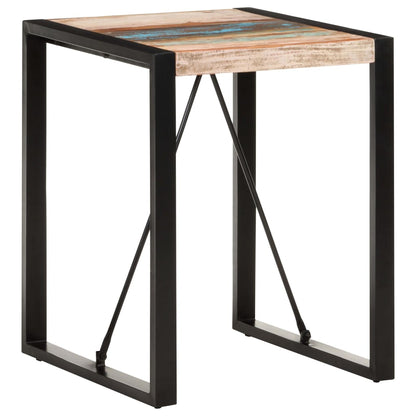 Mesa De Comedor De Madera Maciza Reciclada 60x60x75 Cm_4