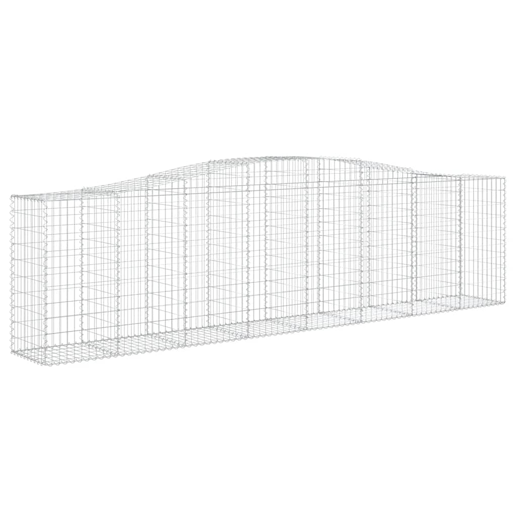 Cestas De Gaviones 9 Uds Forma De Arco Hierro 400x50x100/120 Cm_2