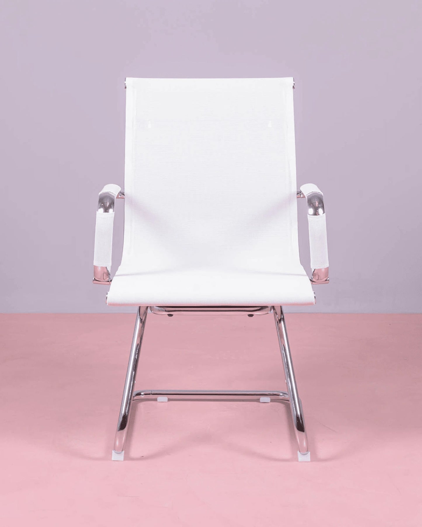 Silla Para Sala De Reuniones Con Respaldo Bajo En Malla De Fibra Transpirable - Alu_3