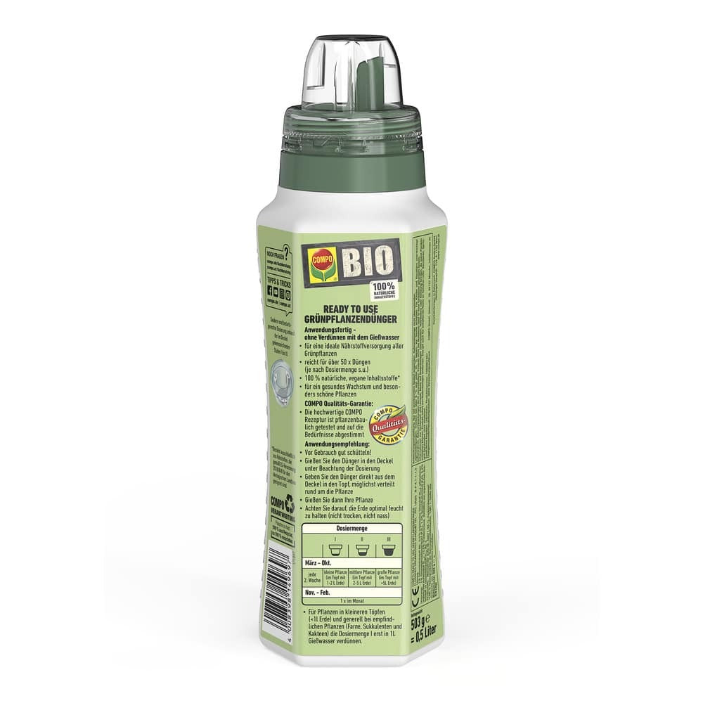 Bio fertilizante direct plantas verdes Compo 500 ml