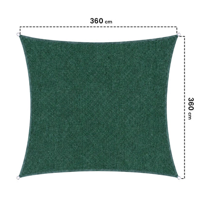 Toldo Vela Permeable Caudrada 3,6x3,6 M Verde Nortene_1