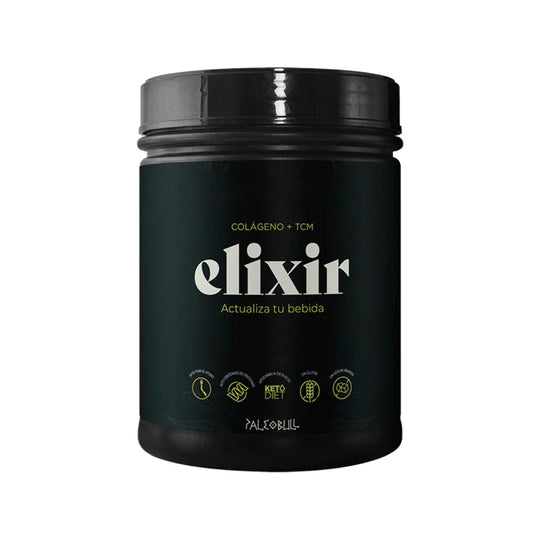 Elixir: Colagénio + Óleo MCT, 450 g Paleobull Elixir Baunilha 450 g