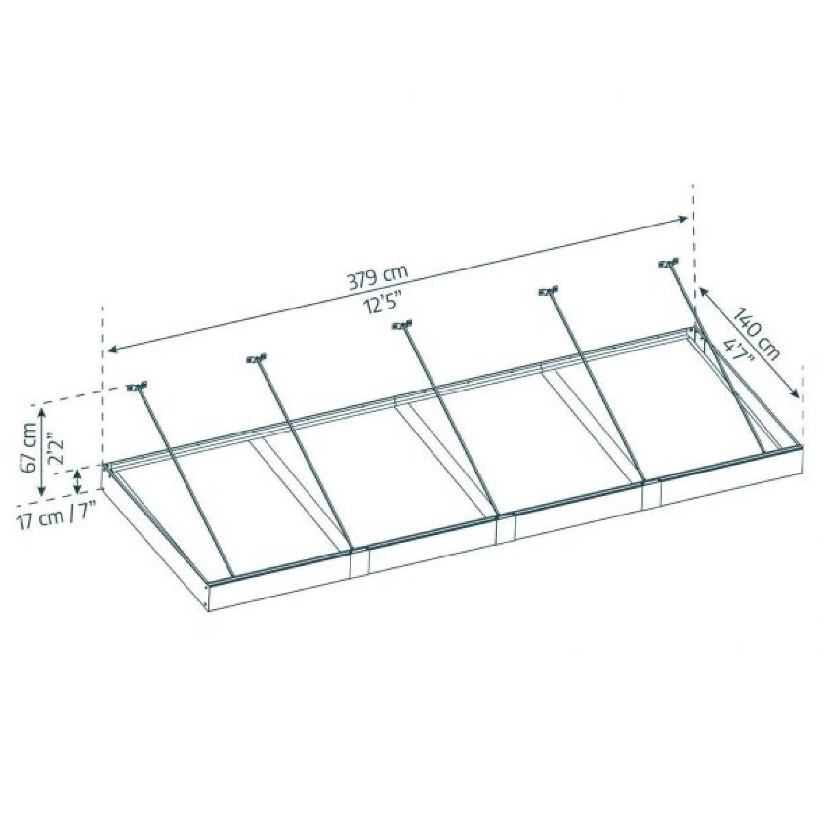 Marquise Sophia XL 140x379 cm opala Canopia