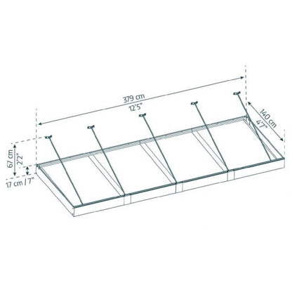 Marquise Sophia XL 140x379 cm opala Canopia