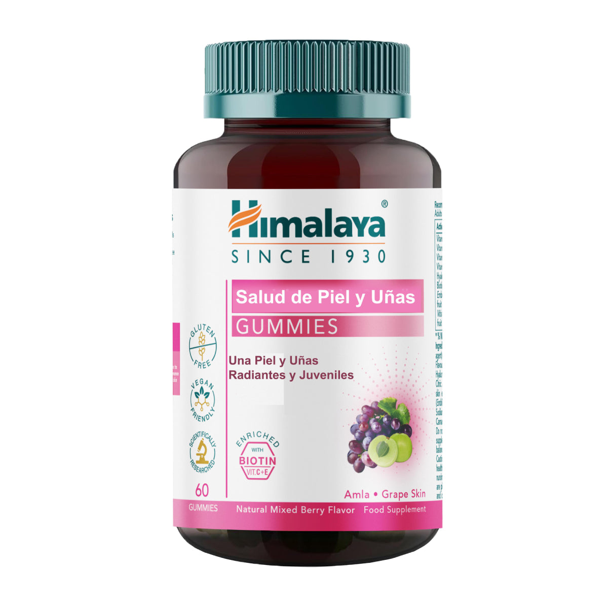 Gummies Salud piel & uñas Himalaya 60 cápsulas
