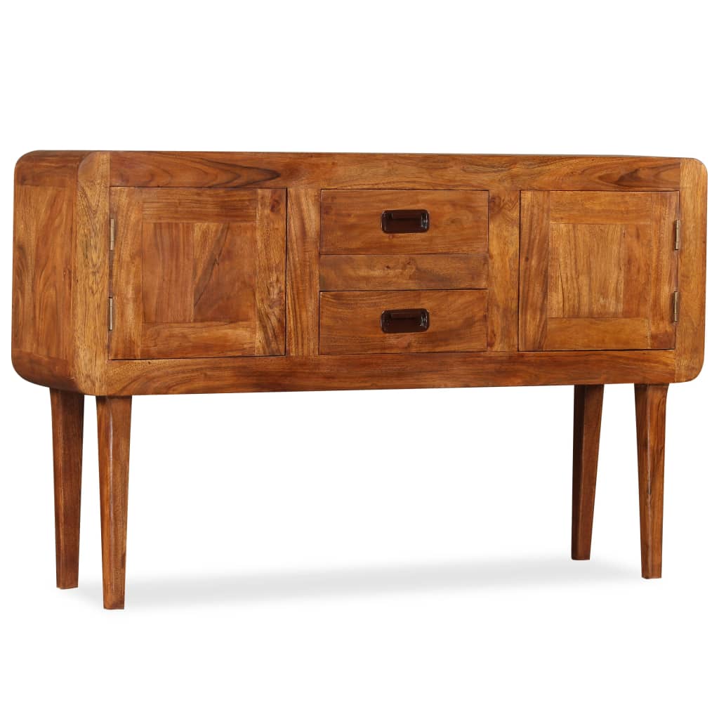 Aparador De Madera Maciza Acabado Miel 120x30x75 Cm_1
