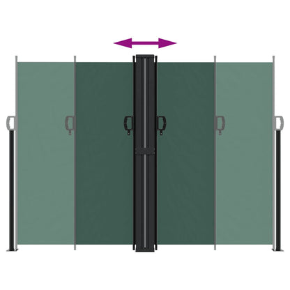 Vidaxl Toldo Lateral Retráctil Verde Oscuro 180x1000 Cm_4