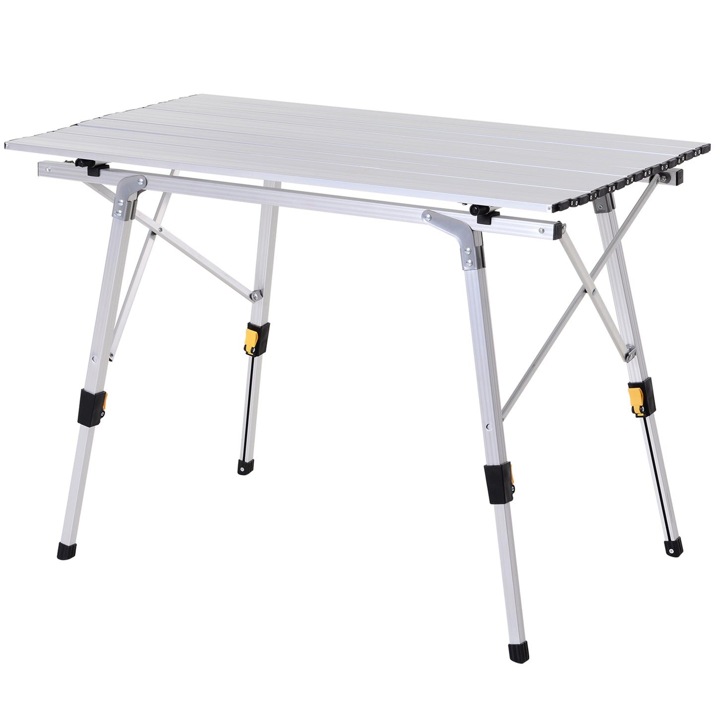 Outsunny Mesa De Picnic Plegable Con Altura Regulable De Aluminio Con Bolsa 30_0