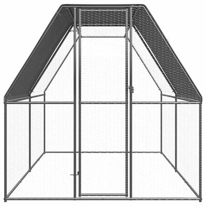 Vidaxl Jaula Gallinero De Acero Galvanizado 2x4x2 M_1